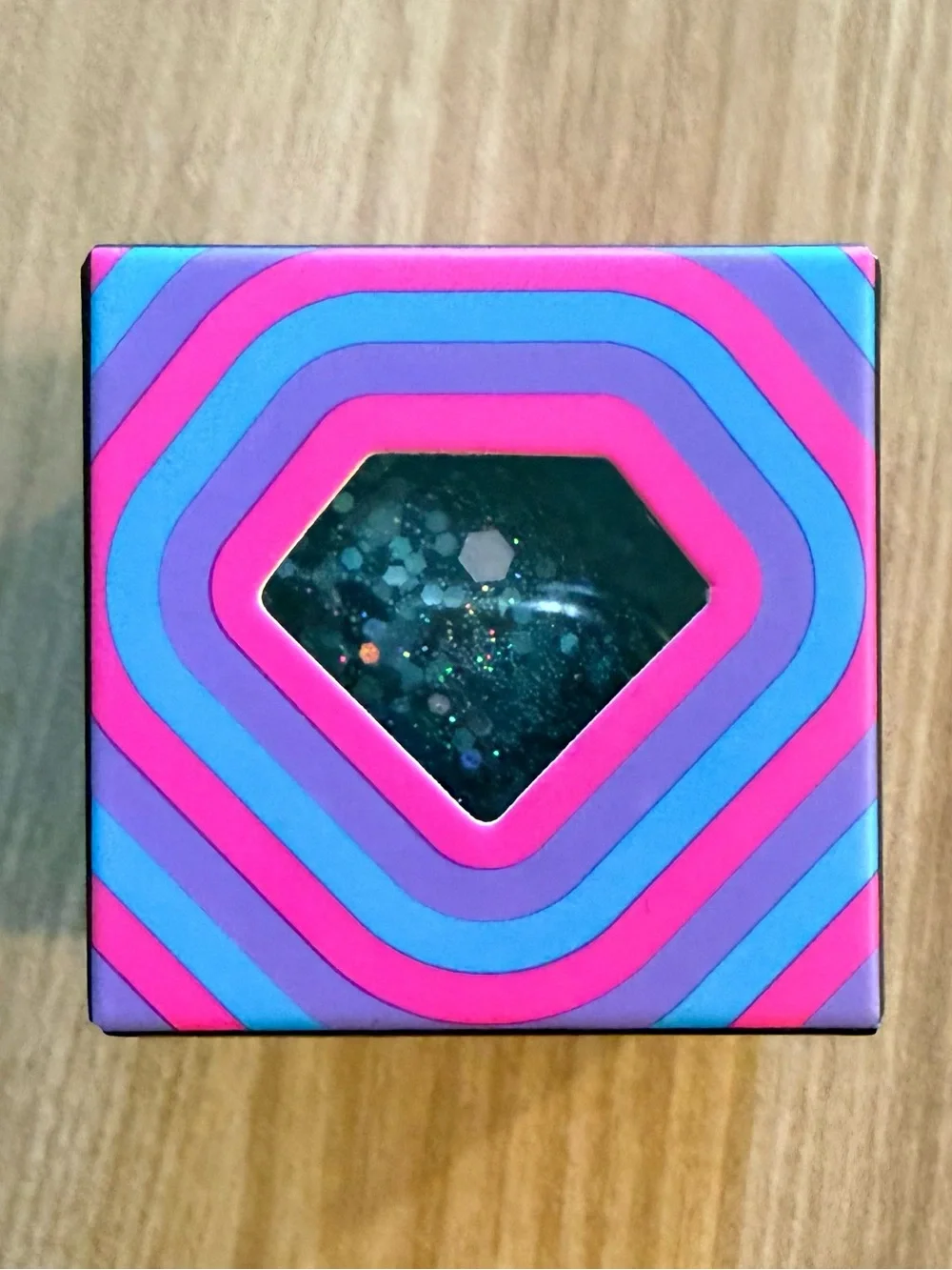 New sealed Mini Needoh Nee Doh Groovy Jewel Sparkle Diamond in Blue
